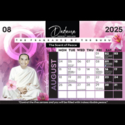 Simply Dada - Collections - Dadaura - Dada Aura - The Fragrance of The Guru - The Scent of Peace - 2025 Calendar August