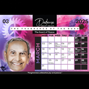 Simply Dada - Collections - Dadaura - Dada Aura - The Fragrance of The Guru - The Scent of Peace - 2025 Calendar March