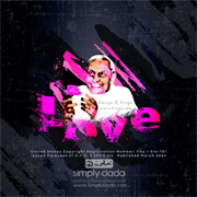 Simply Dada - Collections - Engrunged - The Teaching's of Dada Vaswani in Striking Abstract - Love