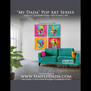 Simply Dada - Collections - Panels of Inspiration - Dada Pop Art Home Decor Wall Art