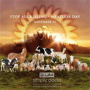 Simply Dada - Gallery - Sadhu Vaswani Birthday Design - Meatless Day - International Animal Rights Day